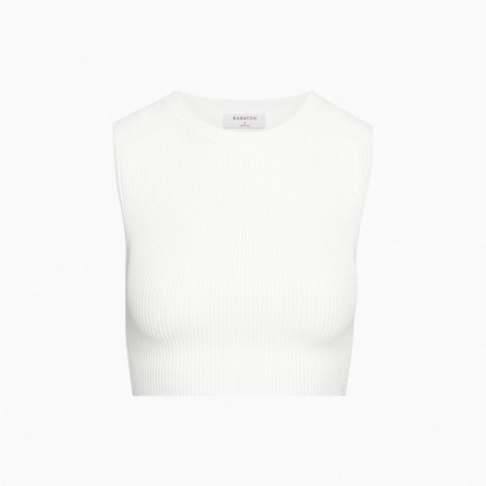 Aritzia Babaton Sculpt Knit Cropped Muscle Tank